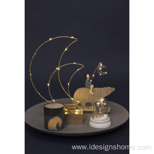 Cute Animal Family LED Home Christmas bear Decoration